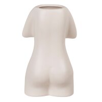 Kermaik-Vase Womens Body Weiß 11 x 9 x 18 cm