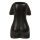 Kermaik-Vase Womens Body Schwarz 11 x 9 x 18 cm