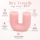 Kerze in U-Form Pastell Pink