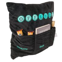 Kissen Offline mit 3 Taschen 40 x 40 cm