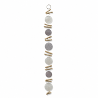 Capiz-Girlande Muscheldekoration mit Treibholz bemalt 180cm