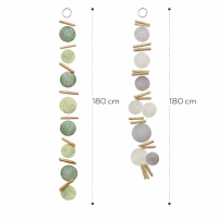 Capiz-Girlande Muscheldekoration mit Treibholz bemalt 180cm