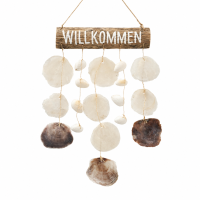 Boltze Willkommen Schild mit Muscheln – maritime...