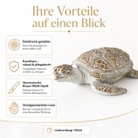 Dekofigur Quila Schildkröte 2-fach sortiert aus Kunstharz
