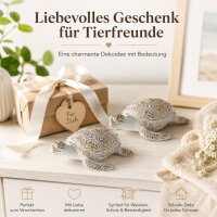 Dekofigur Quila Schildkröte 2-fach sortiert aus Kunstharz