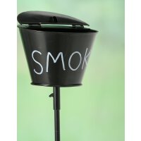 Sturmaschenbecher "Smoke" auf Gartenstab 110cm