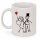 Becher „So Much in Love“ 300 ml – romantische Tasse aus Steingut