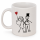 Becher „So Much in Love“ 300 ml – romantische Tasse aus Steingut