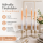 Spitzkerze mit Farbverlauf 4er-SET Pastellfarben Apricot/Grau