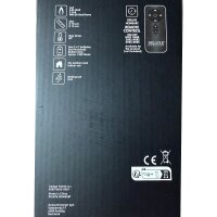 LED Kerze Outdoor Schwarz 7,5 x 12,5 cm