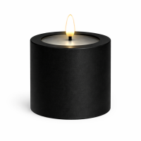 LED Kerze Outdoor Schwarz 10 x 10 cm