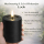 LED Kerze Outdoor Schwarz 10 x 20 cm
