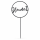 Gartenstab Schild - Heimat - Schriftzug Metallschild H: 128cm