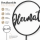Gartenstab Schild - Heimat - Schriftzug Metallschild H: 128cm