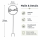 Gartenstab Schild - Heimat - Schriftzug Metallschild H: 128cm