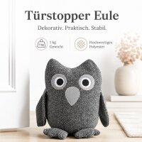 Türstopper Eule aus Stoff mit schwerer Füllung Türsack für den Boden
