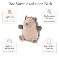 Türstopper Igel aus Stoff mit schwerer Füllung Türsack für den Boden