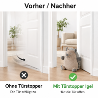 Türstopper Igel aus Stoff mit schwerer Füllung Türsack für den Boden