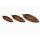 Holztabletts blattförmig – Mangoholz 3er Set – Handarbeit