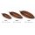 Holztabletts blattförmig – Mangoholz 3er Set – Handarbeit