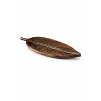 Dekotablett Leafy Blattform 50 x 18 x 2 cm