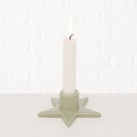 Boltze Home Kerzenständer Odessia Sternenform - Hellgrün