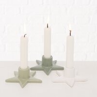 Boltze Home Kerzenständer Odessia Sternenform - Dunkelgrün