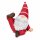 Witzige Weihnachtsfigur 13x7,5x12cm Rot Weihnachtsrot Kunstharz Yoga