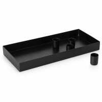 Kerzenleuchter Margo eckig schwarz mit 4 magnetischen Haltern