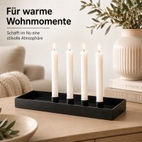 Kerzenleuchter Margo eckig schwarz mit 4 magnetischen Haltern