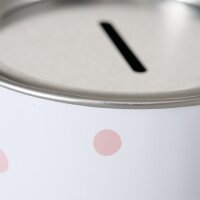 Spardose Metall mit Spruch – dekorativ für Sparziele