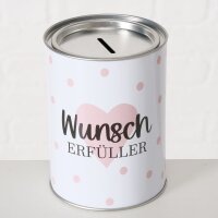 Spardose Metall mit Spruch – dekorativ für Sparziele
