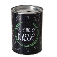 Spardose gute Noten aus Metall – spielerisch Sparen lernen