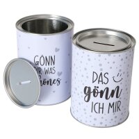 Spardose Metall mit Spruch – dekorativ für kleine Wünsche