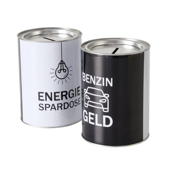 Boltze Spardose Energie, 2 sort.