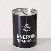 Spardose Metall mit Deckel für sichtbares Sparen im Haushalt