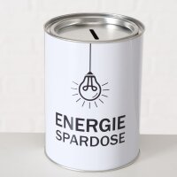 Spardose Metall mit Deckel für sichtbares Sparen im Haushalt