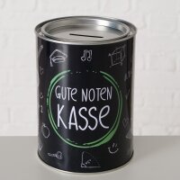 Spardose Gute Noten Kasse Schwarz 14 x 10 cm