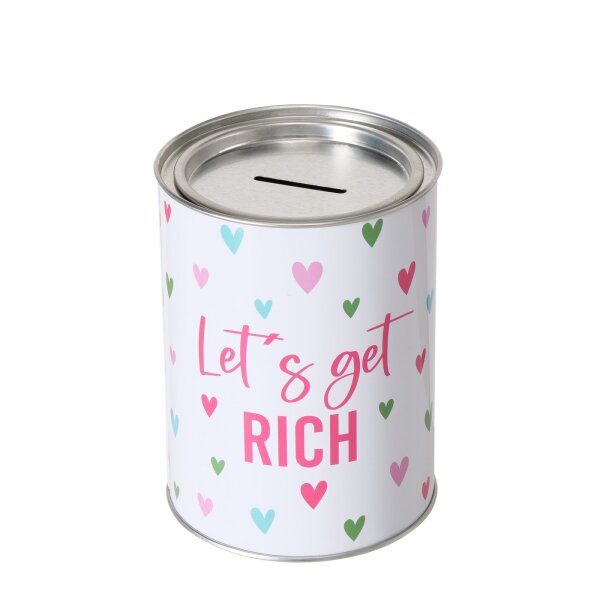 Spardose Lets Get Rich 14 x 10 cm