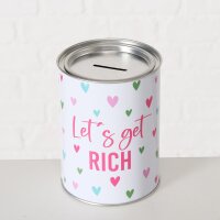 Spardose Lets Get Rich 14 x 10 cm