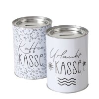 Boltze Spardose Kaffeekasse, Urlaubskasse