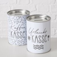 Boltze Spardose Kaffeekasse, Urlaubskasse