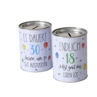 Boltze Spardose Geburtstag, 18 Jahre