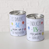 Boltze Spardose Geburtstag, 18 Jahre