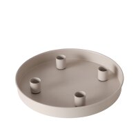 Boltze Home Kerzenleuchter Margo Rund - Beige