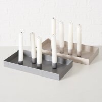 Boltze Home Kerzenleuchter Margo Eckig - Beige