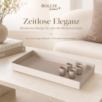 Kerzenleuchter Margo eckig beige mit 4 magnetischen Haltern