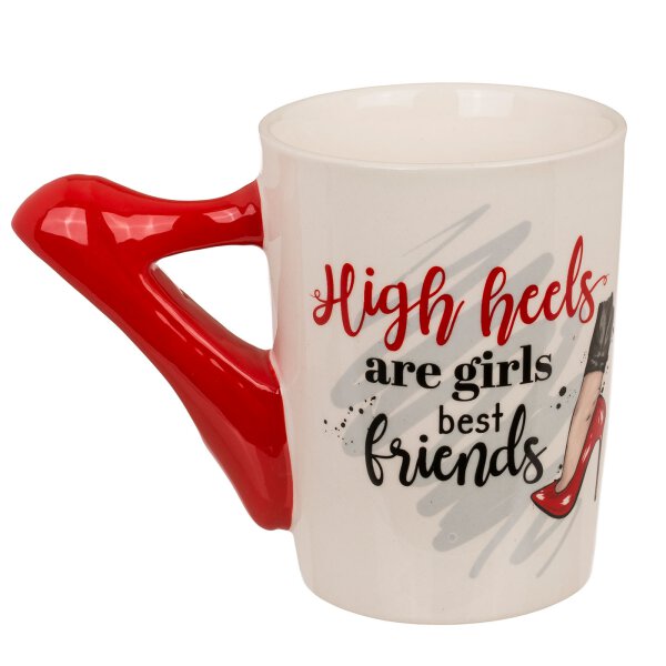 Becher "High Heels Are Girls Best Friends" 13,9 x 11 cm