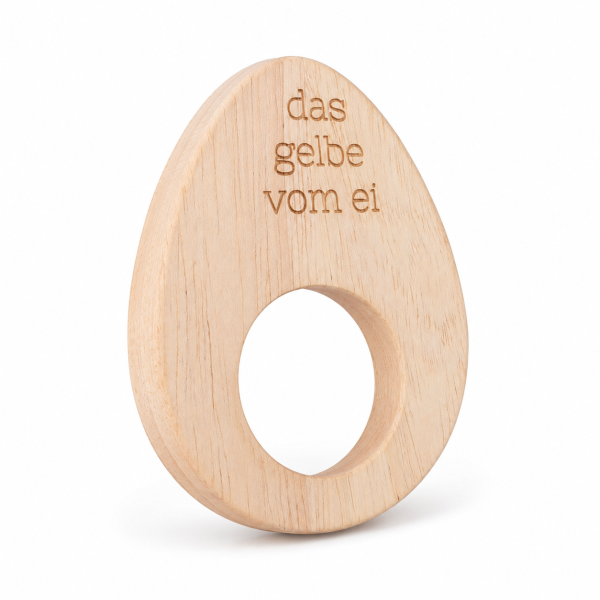 Ei Untersetzer "Das Gelbe vom Ei" 8 x 6 cm