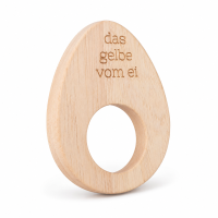 Ei Untersetzer "Das Gelbe vom Ei" 8 x 6 cm